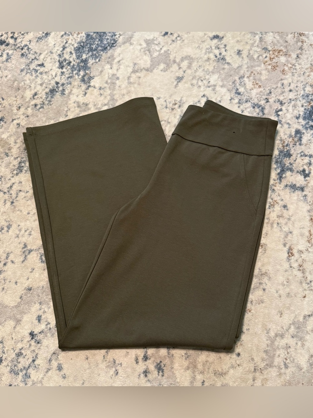 Dear Scarlett Essential Comfort Stretch Pull-On Wide Leg Pants - Olive